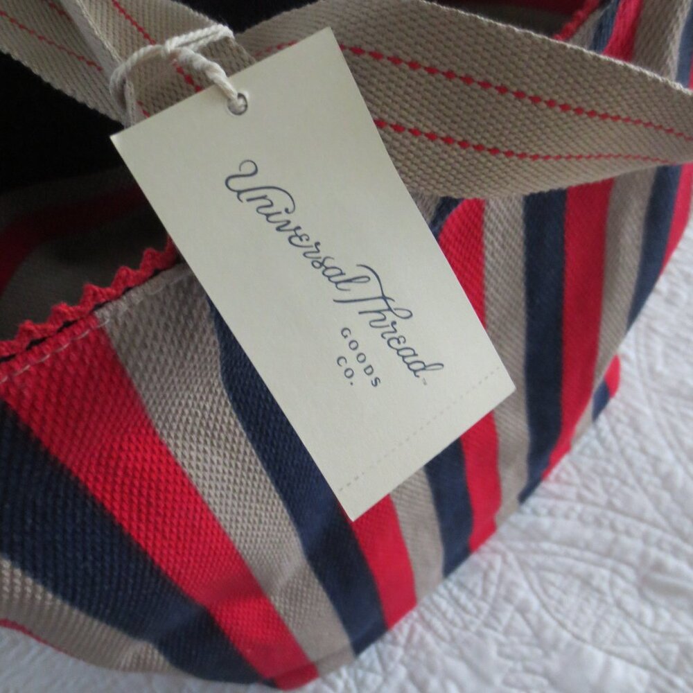 Universal Thread Reversible Blue & Red Cotton Tot… - image 2